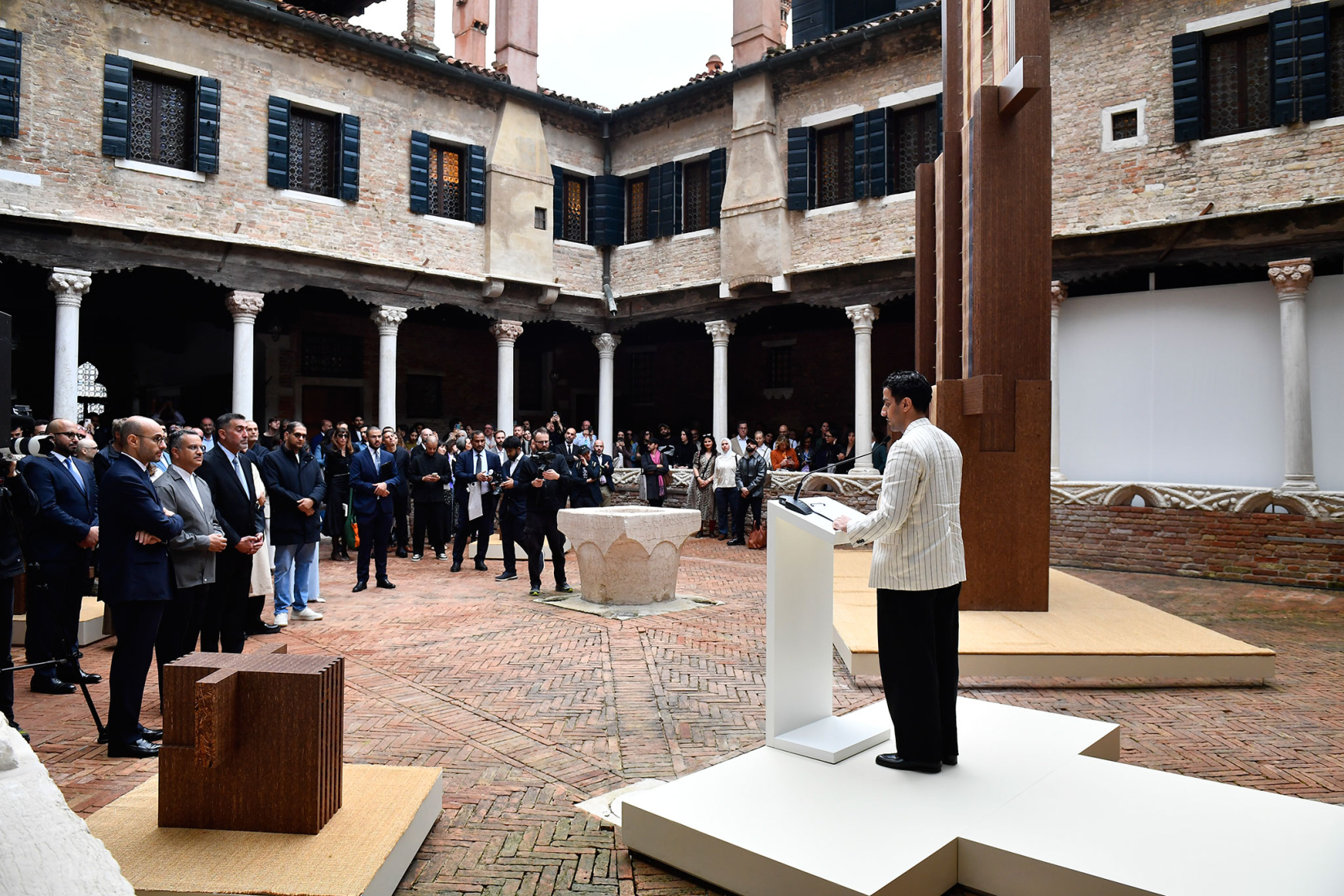 Transitoriedad arraigada, cortesía de la Diriyah Biennale Foundation. Nicolas Fayad, EAST Architecture Studio.